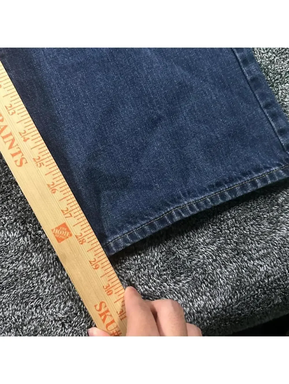 Y2K skater grunge indie urban pipeline baggy bootcut jeans - fits 35x29
